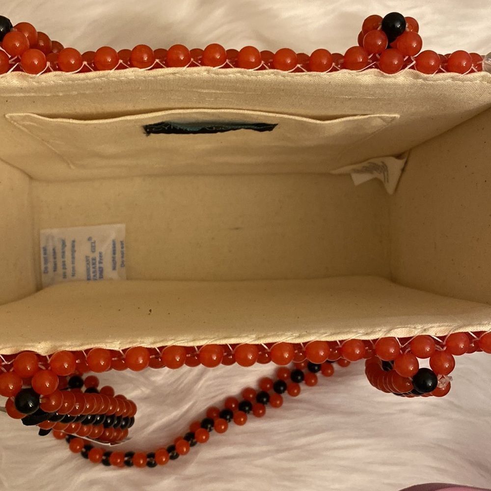 NWT Cynthia Rowley | Rare Watermelon Acrylic Beaded Tote Shoulder Bag 🍉 - Picture 8 of 13